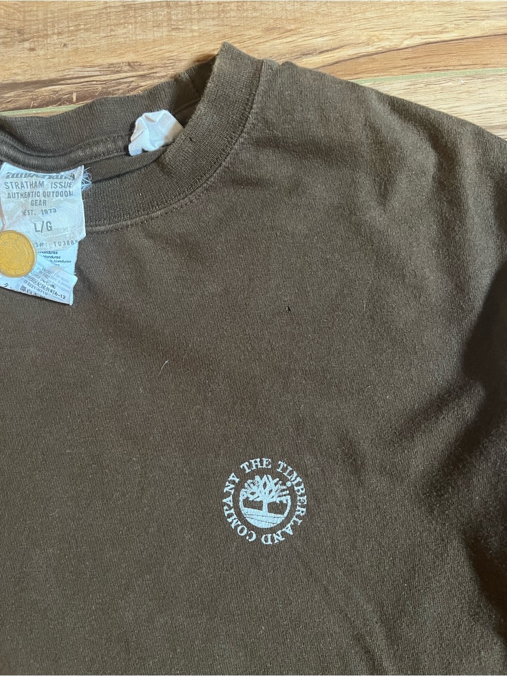 Timberland Vintage Long Sleeve Crewneck Shirt - Brown - Picture 4 of 4